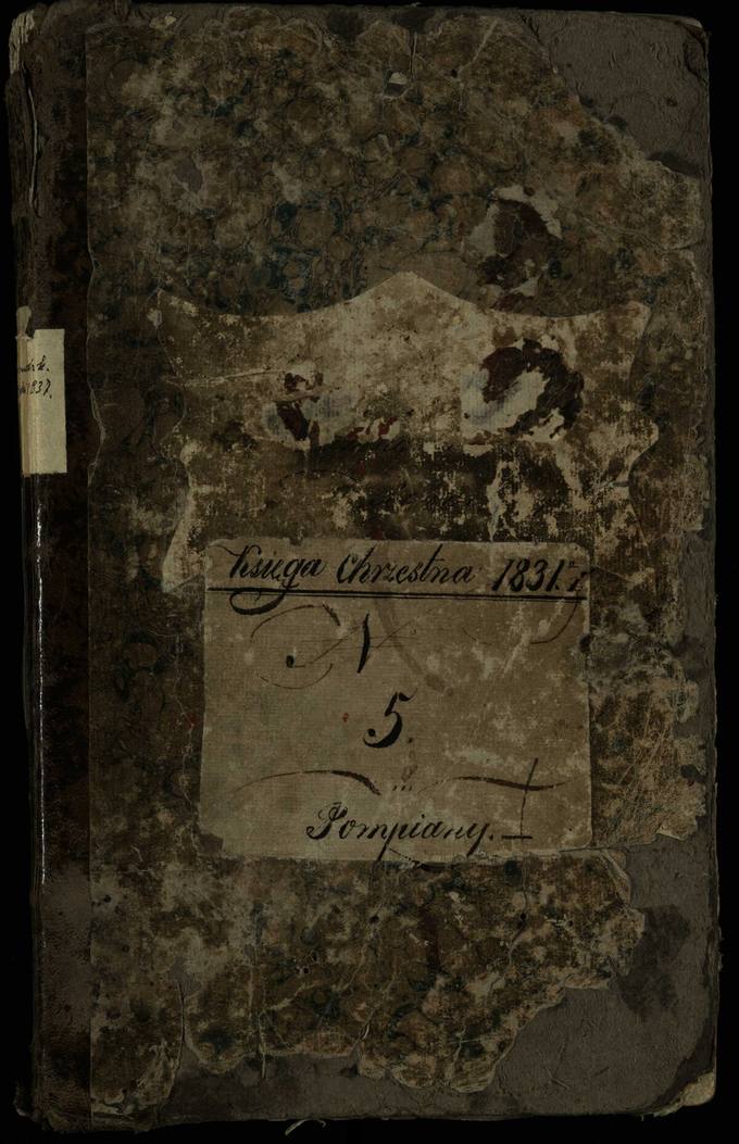 Pumpėnų Romos katalikų parapijos bažnyčios 1831–1837 metų krikšto metrikų knyga